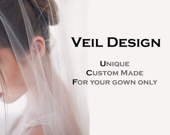 Ivory Vintage Veil - Cathedral Length Lace Veil - Custom Wedding Veil Trim - Veil Edge Bride Accessories