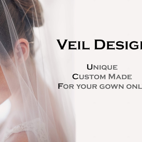 Design your perfect Wedding Veil, cathedral veil, chapel veil, bridal veil, bridal cape veil, silk tulle veil, lace veil