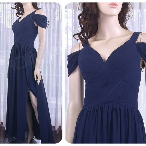 Navy Blue Bridesmaid Dress Other Colors Available - Etsy