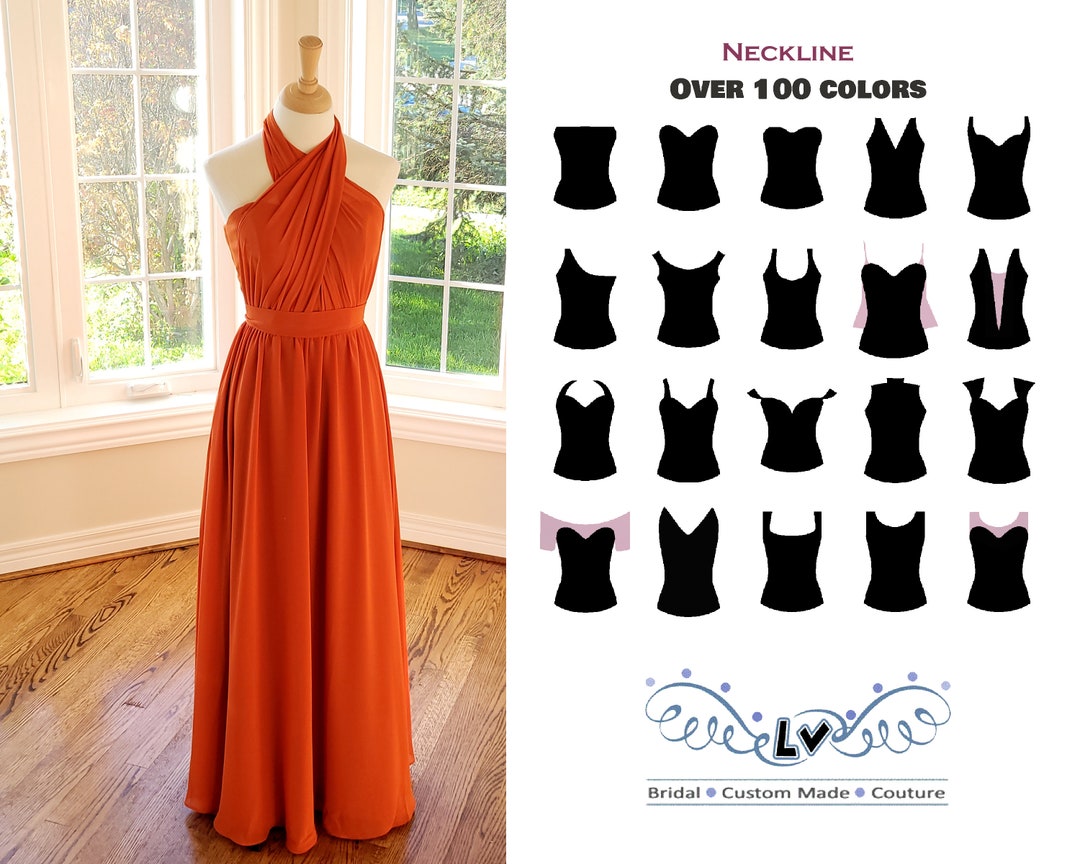 Boho Bridesmaid Dress Burnt Orange Bridesmaid Dress Multiway Etsy