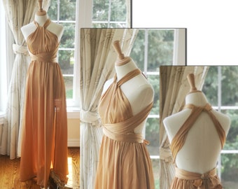 sachin and babi light blue dress Beige Silk Bridesmaid Dresses Champagne Satin A-Line Bridesmaid Dresses  with Double-Banded Waistline - Champagne Bridesmaid Dresses with V-Neck