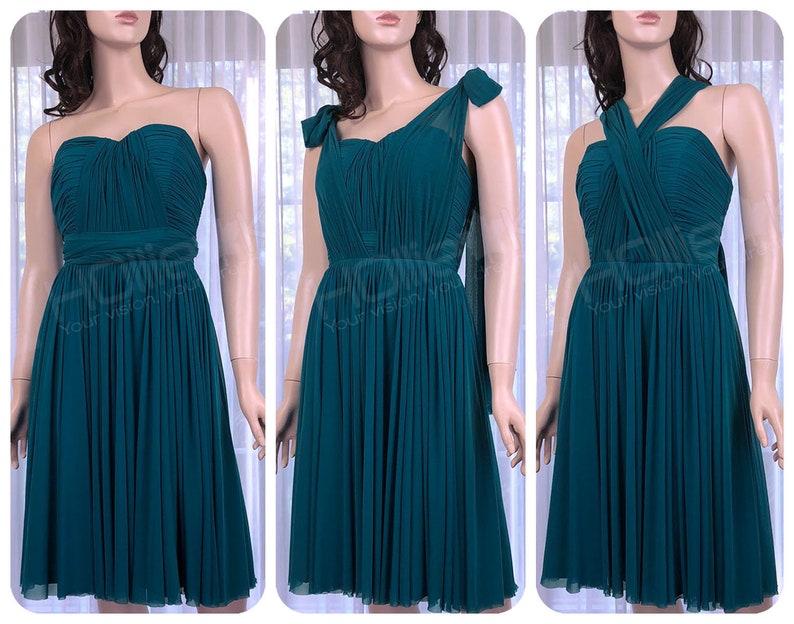 teal infinity dress