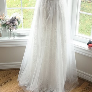 Simple boho wedding dress, lace boho wedding dress, beach wedding dress lace, beach wedding dress lace image 8