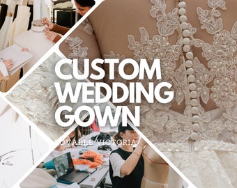 Custom wedding dress design service - expert in cottagecore, fairytale, fantasy, historical, boho, and any simple or unique bridal gowns