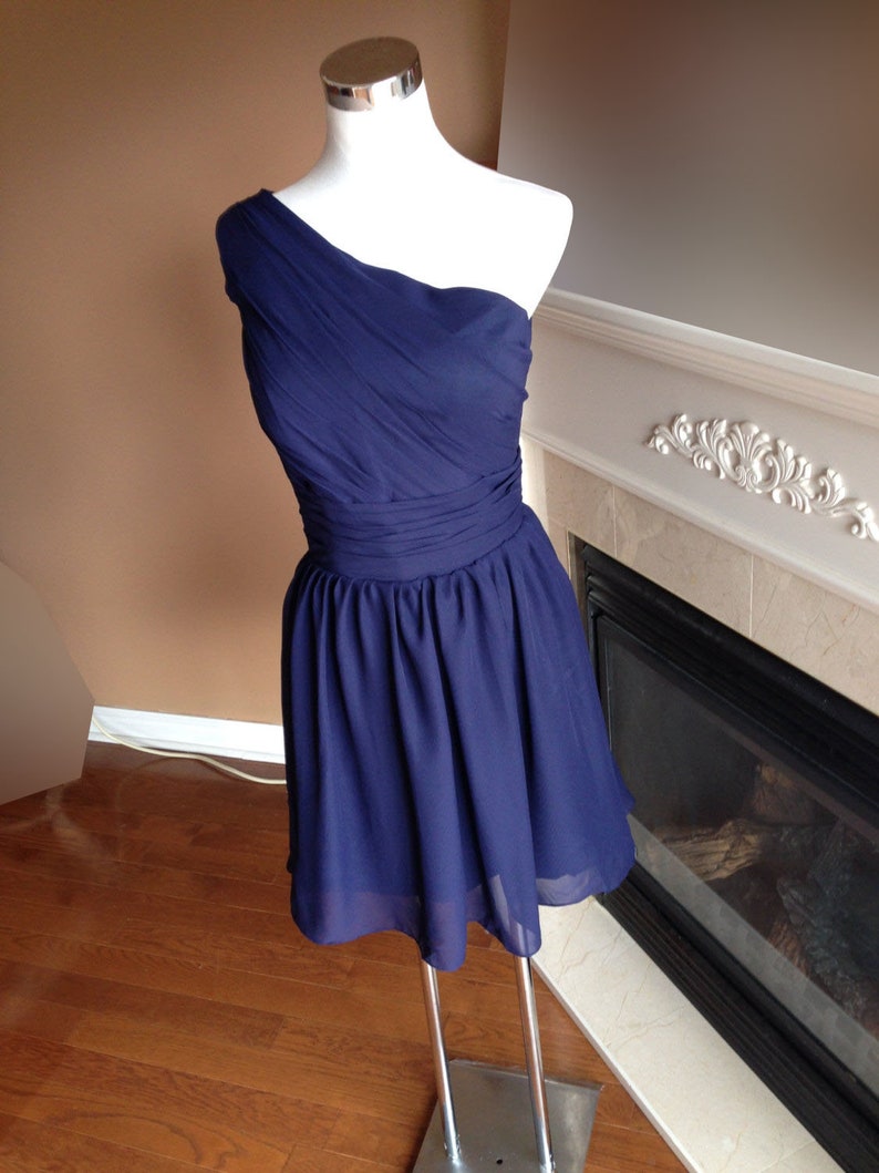 Navy blue bridesmaid dress mismatch styles | Etsy