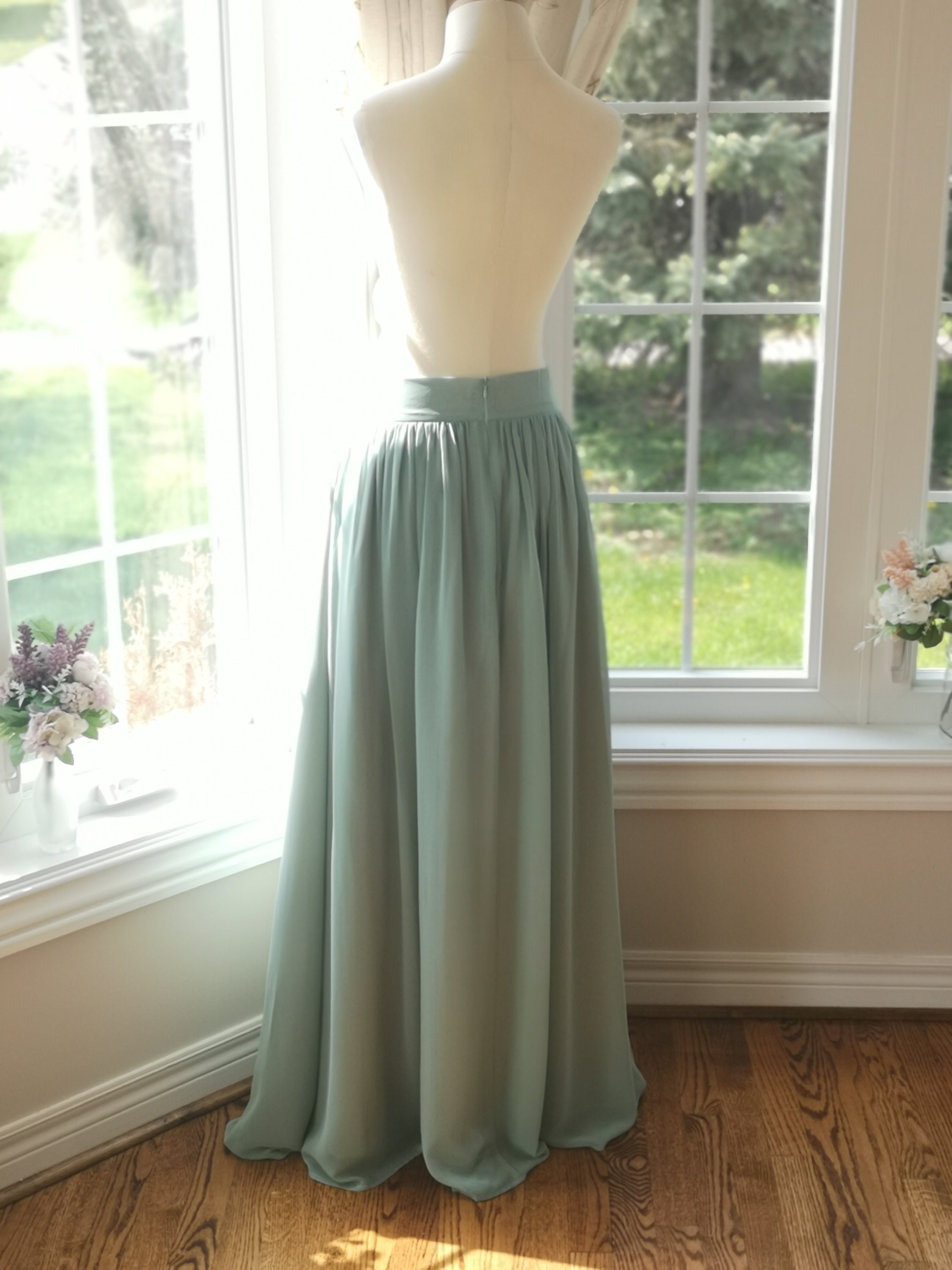 Sage bridesmaid skirt / Sage bridesmaid dress / Mint | Etsy