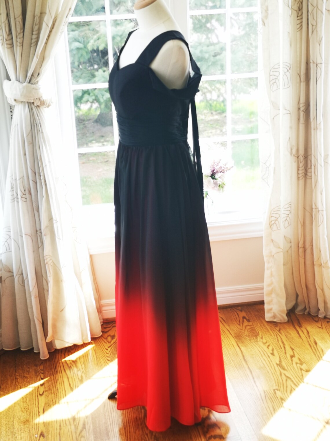 Black Bridesmaid Dress Red Bridesmaid Dress Ombre Bridesmaid - Etsy