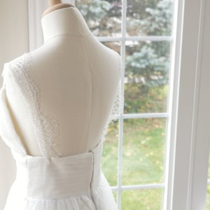 Simple boho wedding dress, lace boho wedding dress, beach wedding dress lace, beach wedding dress lace image 7