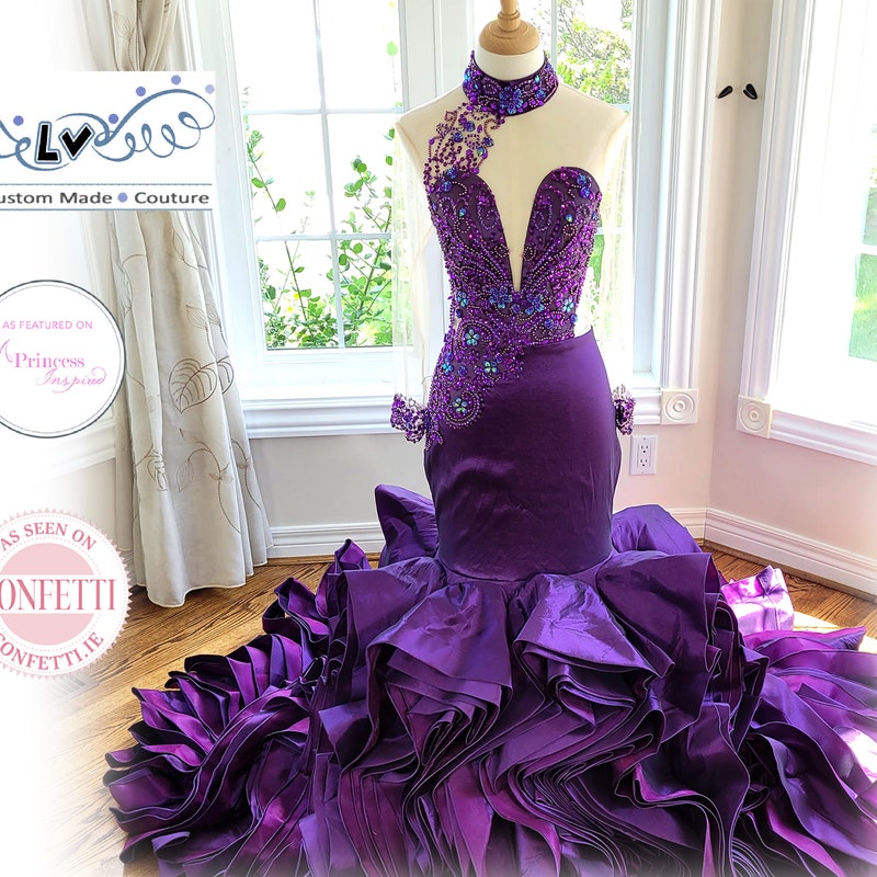Purple Wedding Dress - Etsy