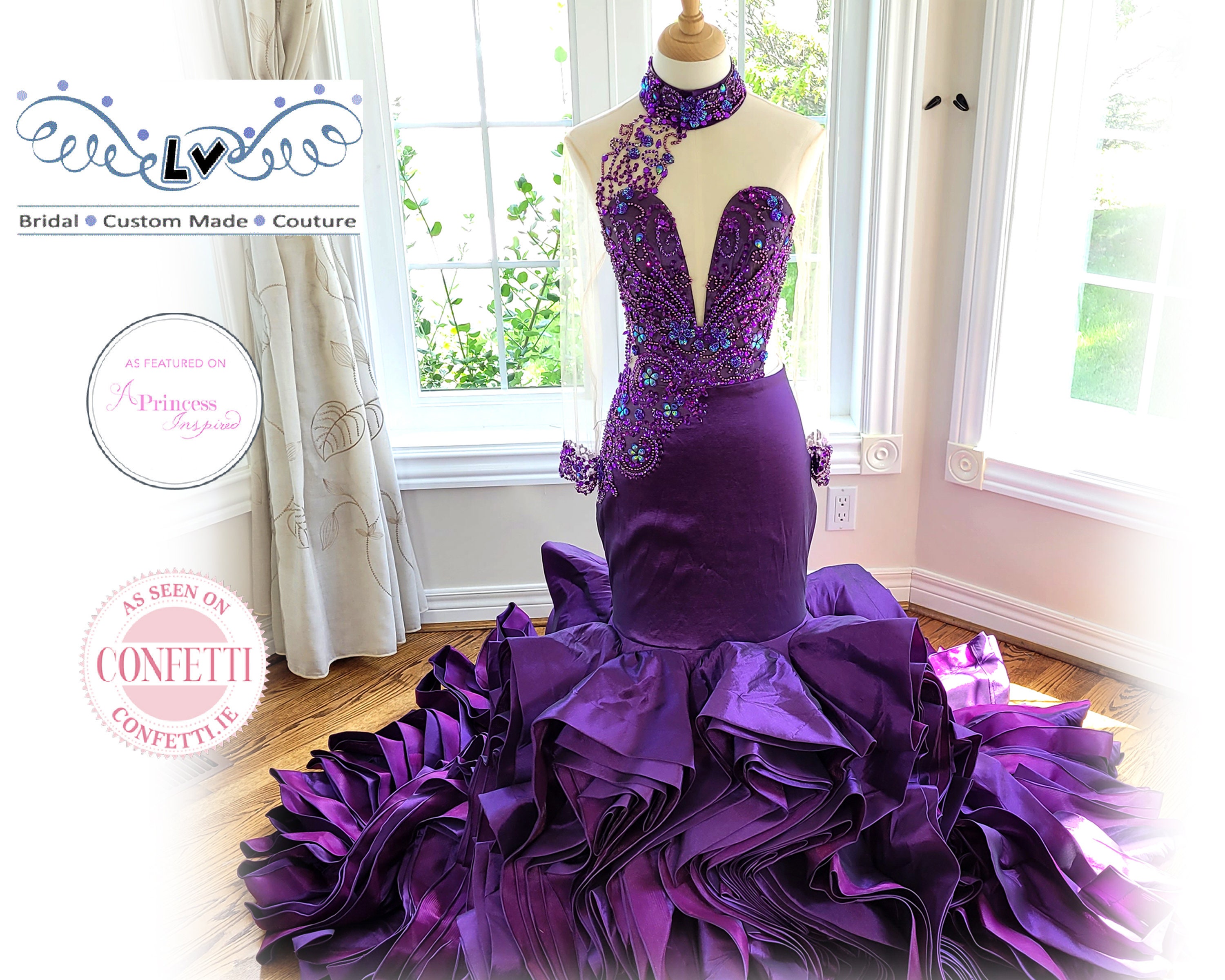 Unique Purple Wedding Dresses
