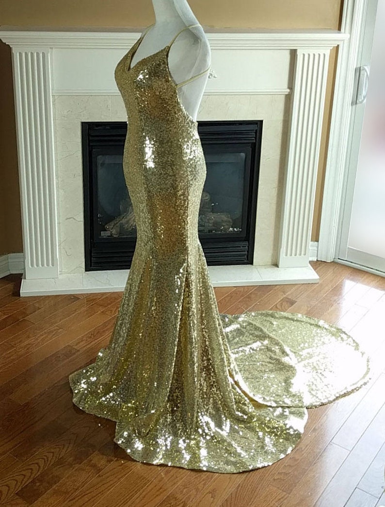 Gold Prom Dress Gold Dress Old Hollywood Etsy Canada