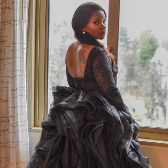 Black Wedding Dress, Gothic Wedding ...