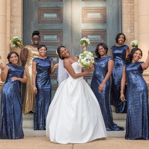 Custom BRIDESMAID DRESS / Dusty Blue Bridesmaid Dress / Velvet ...