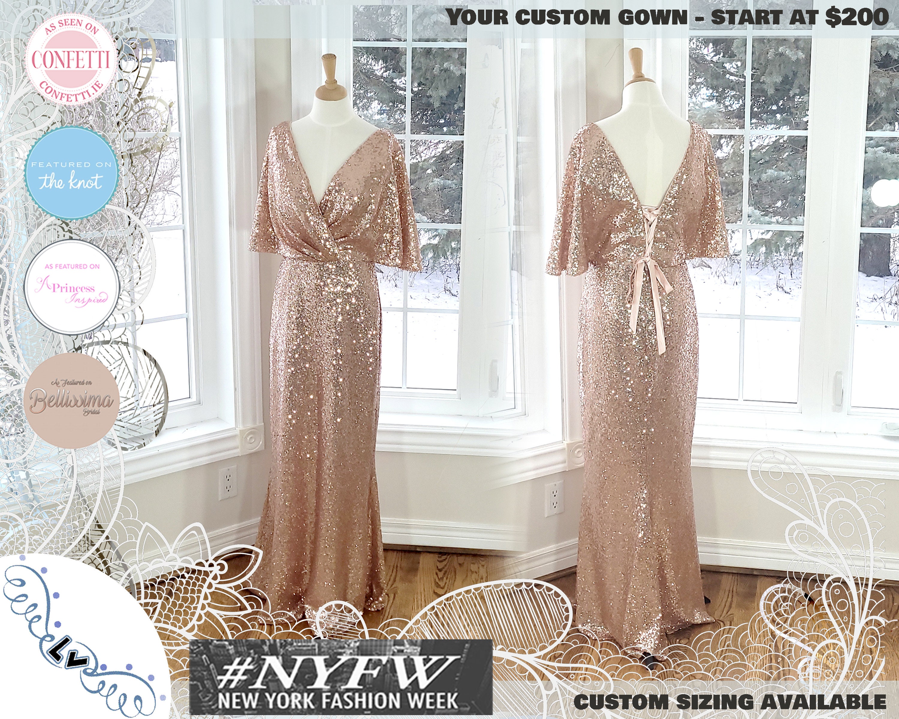 Gold Sequin Dress Etsy Canada