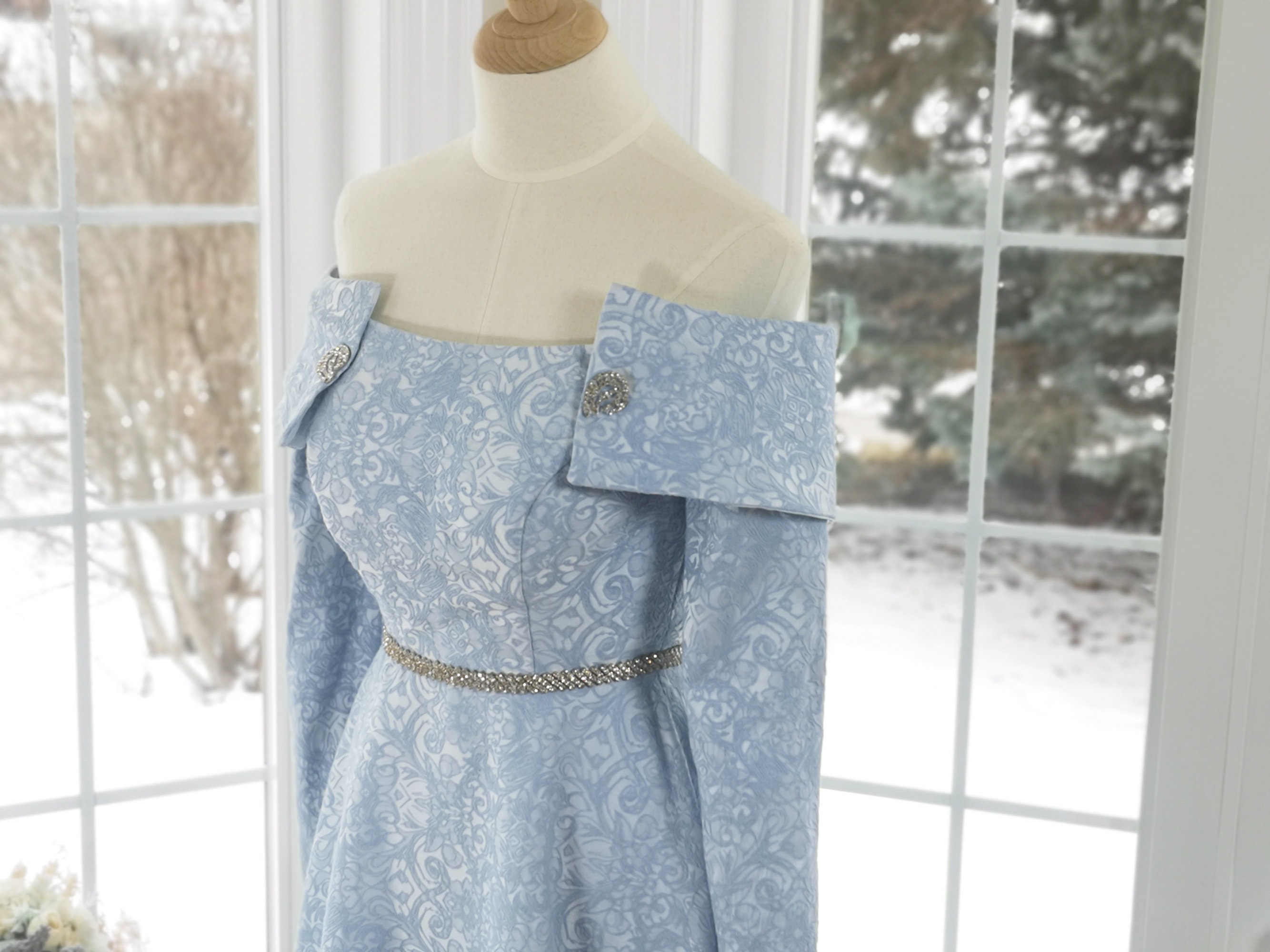 celtic blue wedding dress Vintage Celtic Corset A Line Wedding Dresses Fairy... From Chicweddings,  Rs.15,133.41