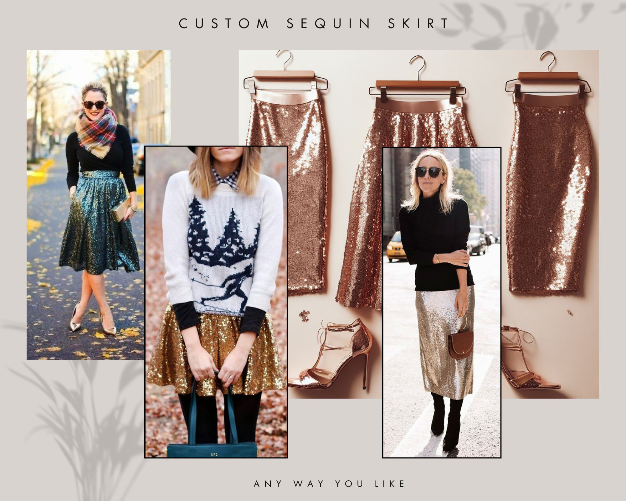 Sequin Skirts  Sequin Mini, Midi, Maxi & Pencil Skirts