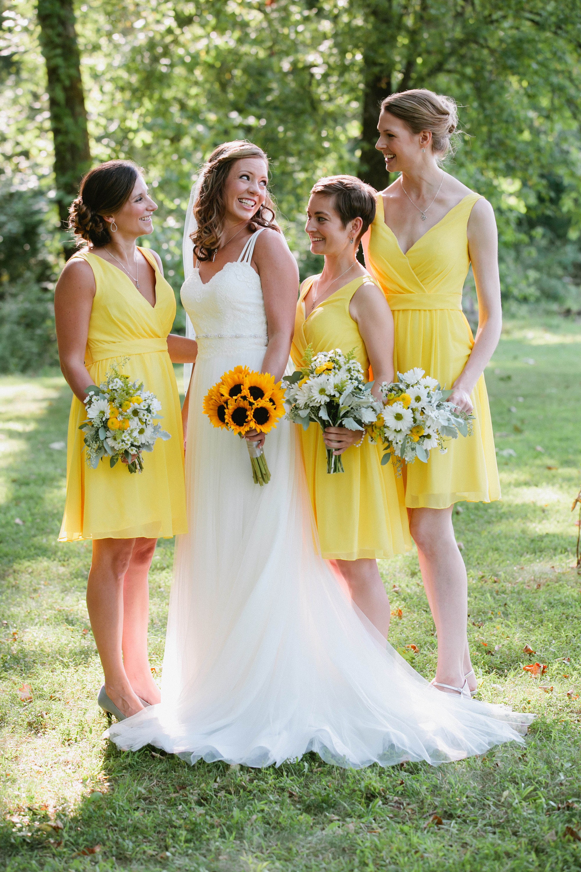 yellow bridesmaid dress