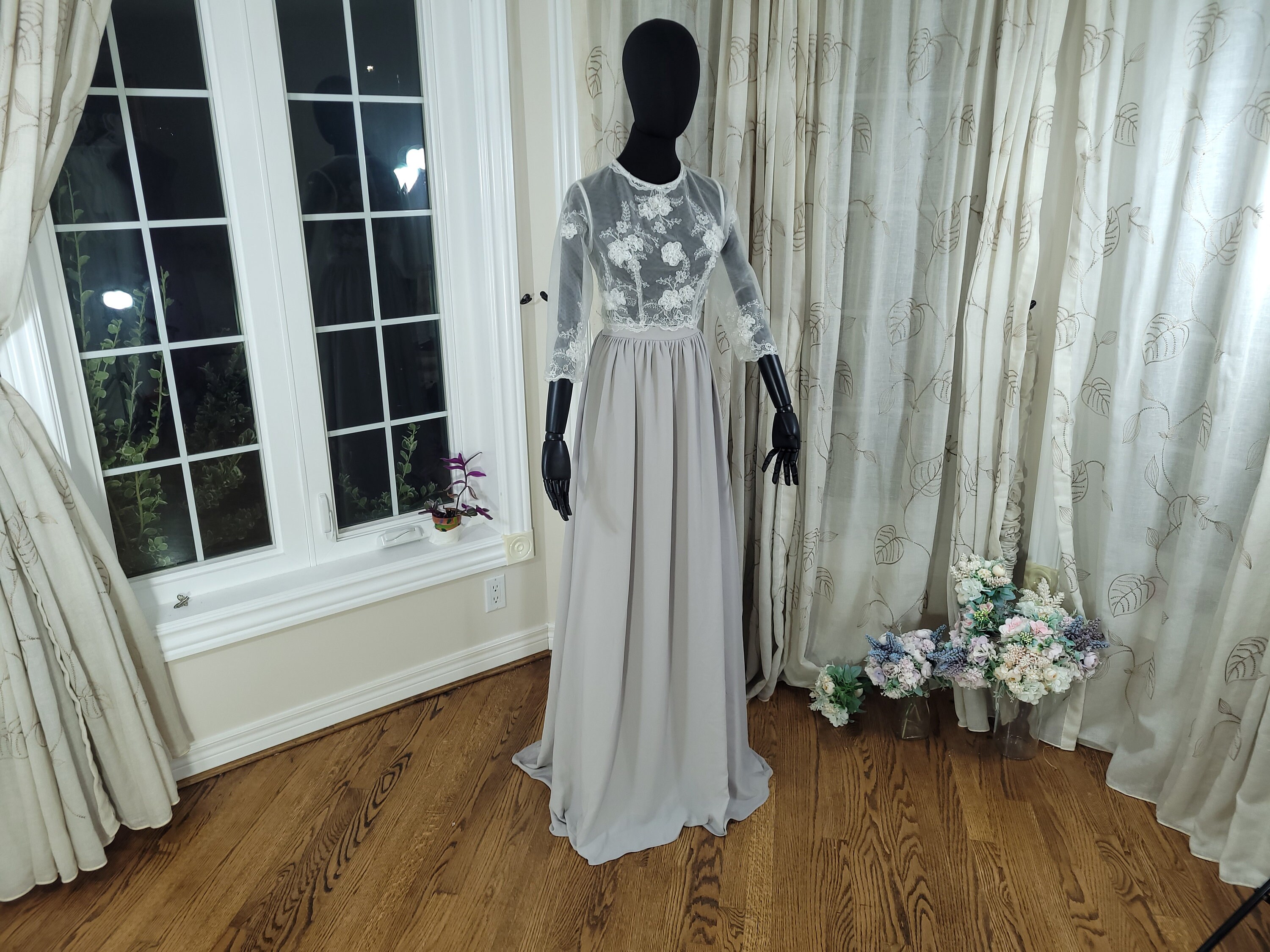 Chiffon maxi skirt 9mm online