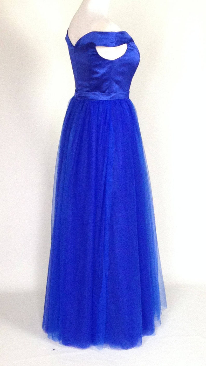 Royal Blue Bridesmaid Dress Tulle Bridesmaid Dress off Etsy