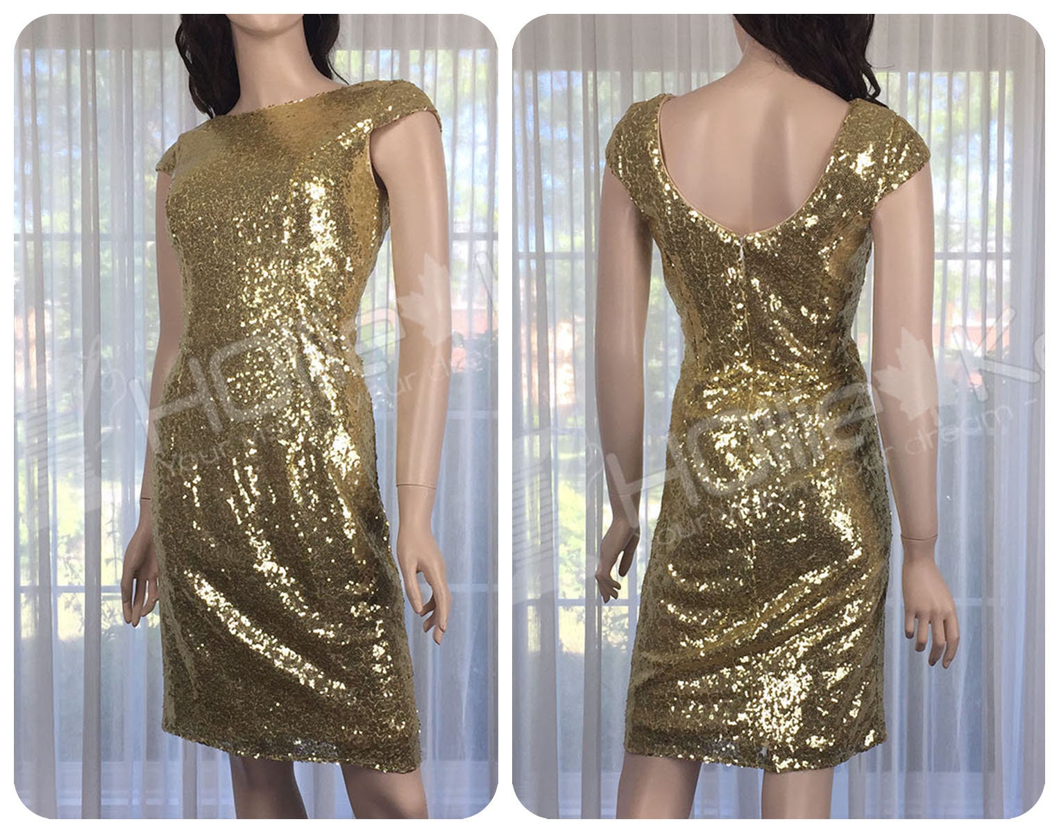 gold sequin dress canada