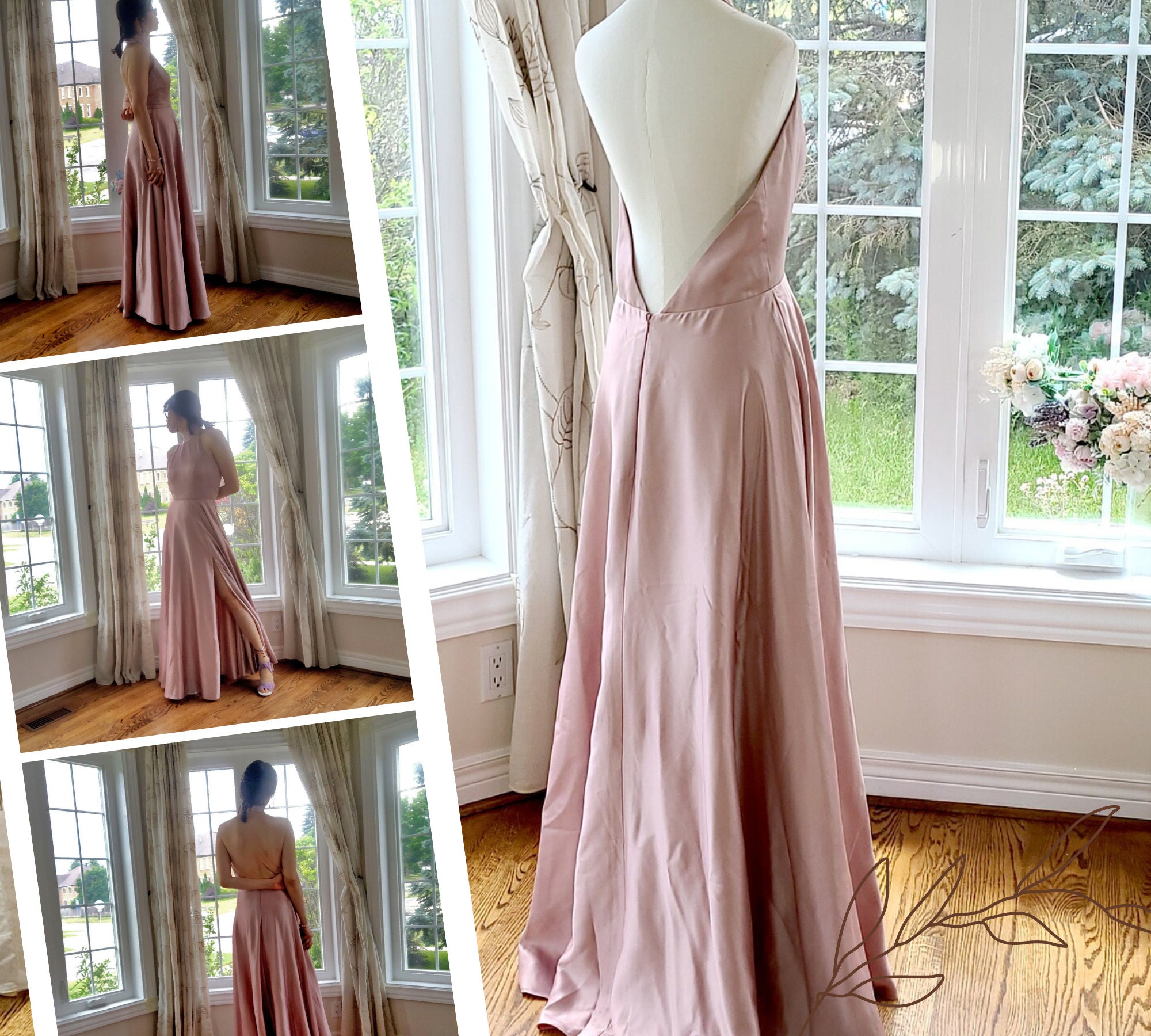 Mauve colored deals bridesmaid dresses
