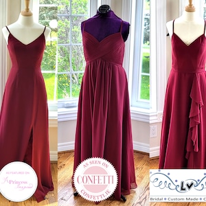 Boho bridesmaid dress, burgundy bridesmaid dress , burgundy evening dress, burgundy prom dress, burgundy summer dress, wedding guest dress