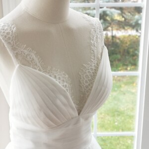 Simple boho wedding dress, lace boho wedding dress, beach wedding dress lace, beach wedding dress lace image 6
