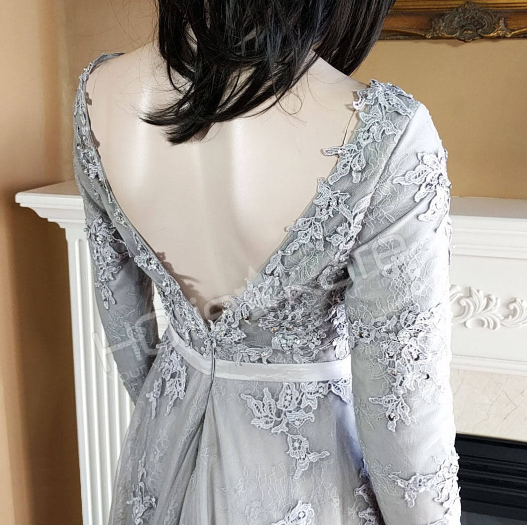 grecian lace wedding dress CRISTELLE – A & M Enterprises Bridal