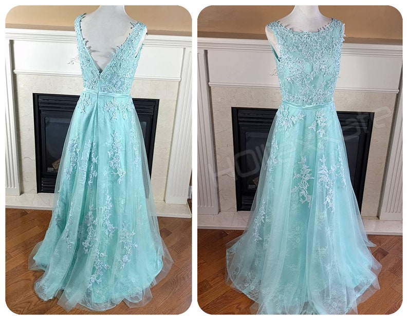 Turquoise Lace Wedding Dresses
