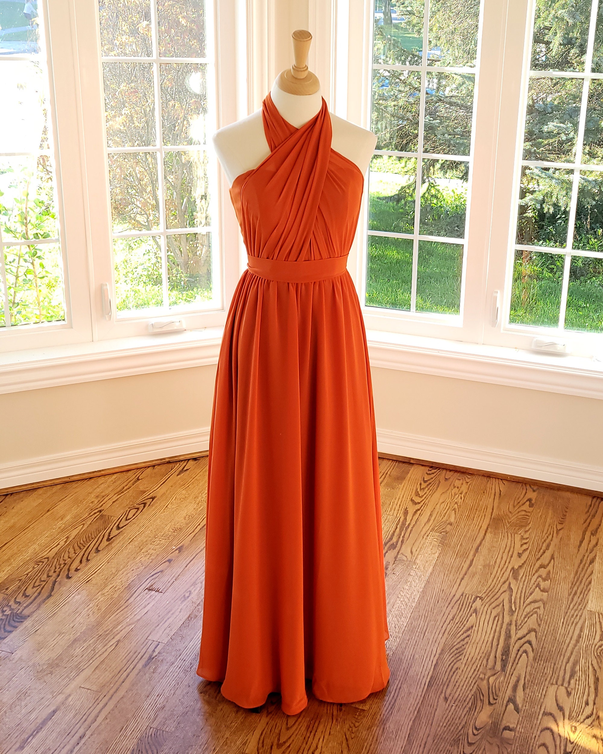 burnt orange bridesmaid dresses boho Burnt Orange Bridesmaid Dresses for Every Style
