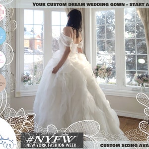 Detachable Wedding skirt plus size available, cottagecore wedding dress, fairytale wedding dress, bridal separates, ball gown