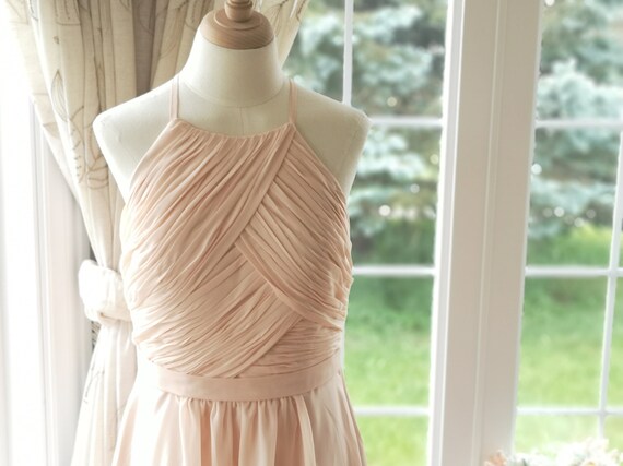 Blush Bridesmaid Dress Blush Wedding Guest Dress Peach