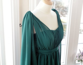 dark emerald green infinity dress Velvet Multiway Infinity Dress in Emerald Green For Sale - Bridesmaids  Dresses