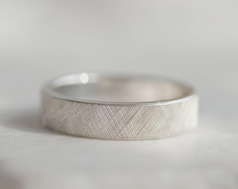 Marisol Hand Engraved Florentine Ring in Sterling Silver