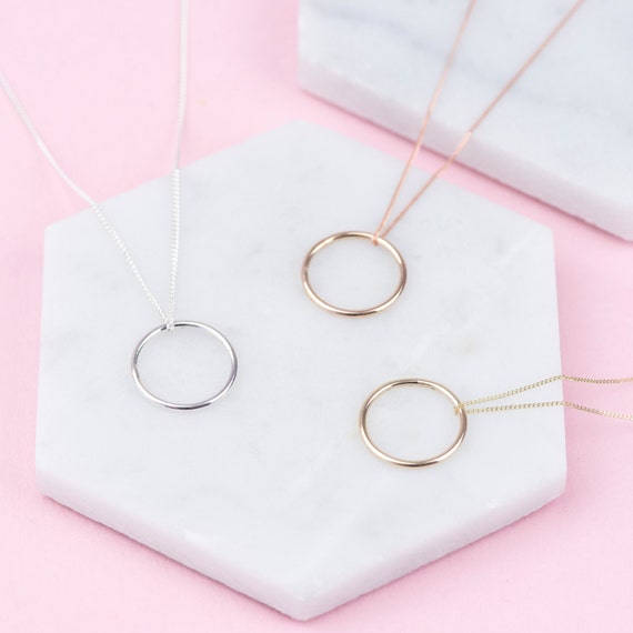 Solid Gold Karma Necklace, Karma Necklace, Karma Necklace Gold, Rose Gold Necklace, Gold Necklace, Necklaces for Women, Necklace