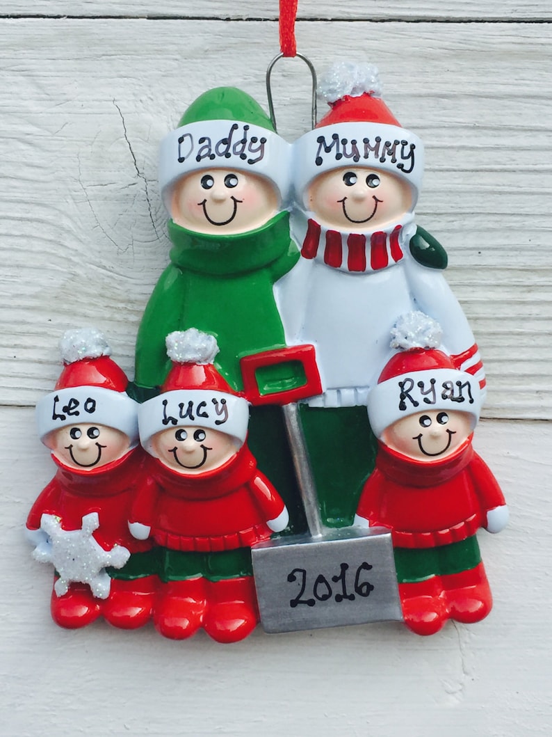 Personalised Family Christmas/xmas Tree Decoration Ornament  Etsy UK