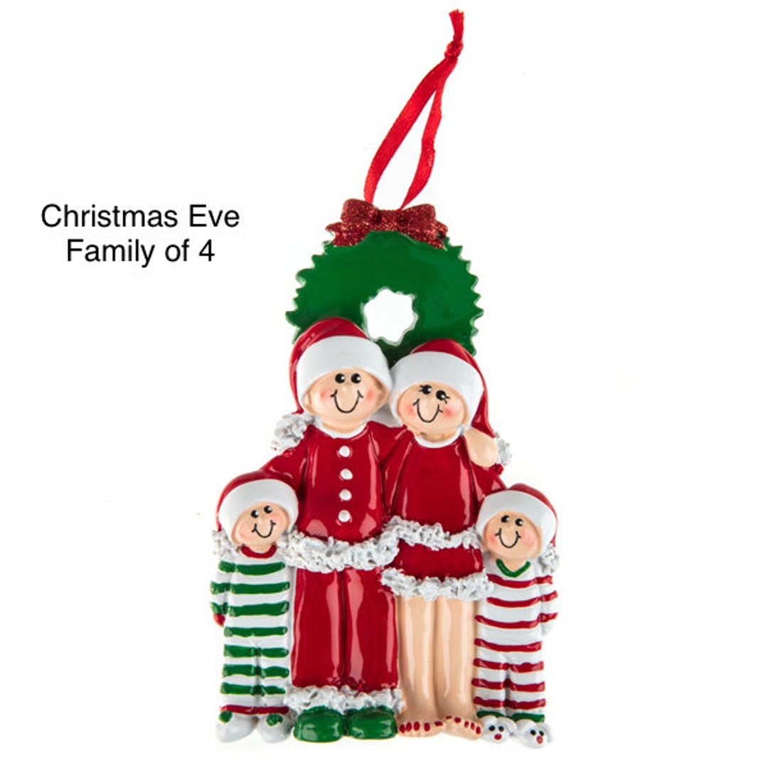 Personalised Family Christmas Tree Decoration Ornament Bauble Tree