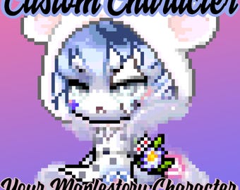 Custom Maplestory Character Fuse Bead Art