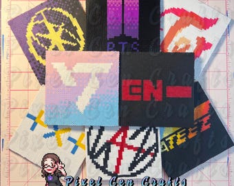 K-pop Perler Bead Coasters