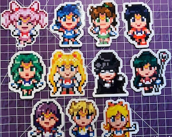 Sailor Moon Inspired Pixel Stickers