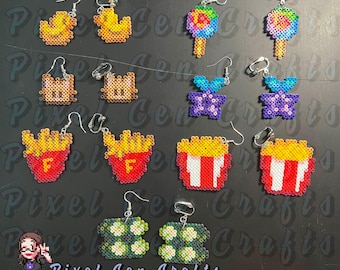 Stardew Valley Item Perler Charms, Clip-on Earrings, Keychains, Magnets, Sprites