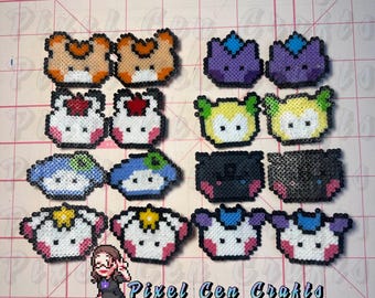 Mighteez Aniteez Atiny Inspired Perler Bead Hair Clips