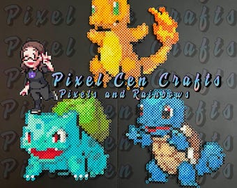 Pokemon Inspired Perler Wall Art