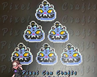 KDH Derpy Tiger Inspired Perler Keychains, Magnets, Ornaments, Charms, Sprites