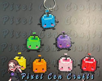 Stardew Valley Junimo Perler Charms, Clip-on Earrings, Keychains, Magnets, Sprites