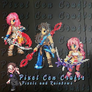 Final Fantasy Inspired Perler Wall Art - FF13