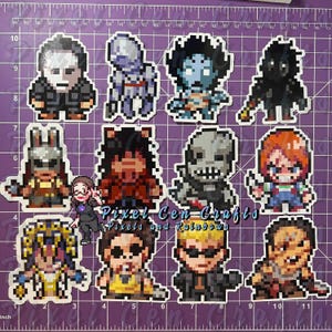 Pegatinas de Chibi Killer Pixel inspiradas en DBD