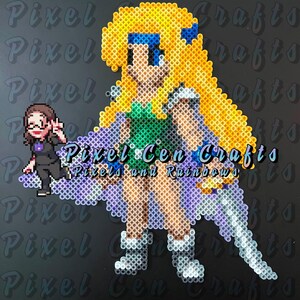 Final Fantasy Inspired Perler Wall Art - FF6