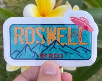 Roswell New Mexico Sticker: UFO Alien Gift