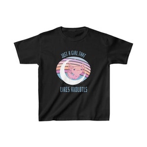 Kids Axolotl Shirt Just a Girl That Likes Axolotls Love Axolotl Lover Axolotl Gift Mexican Salamander Axolote Mexicano Salamander Axolotl